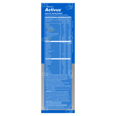 Activus Vanilla Flavour Zero Added Sucrose Refill Powder 200Gm